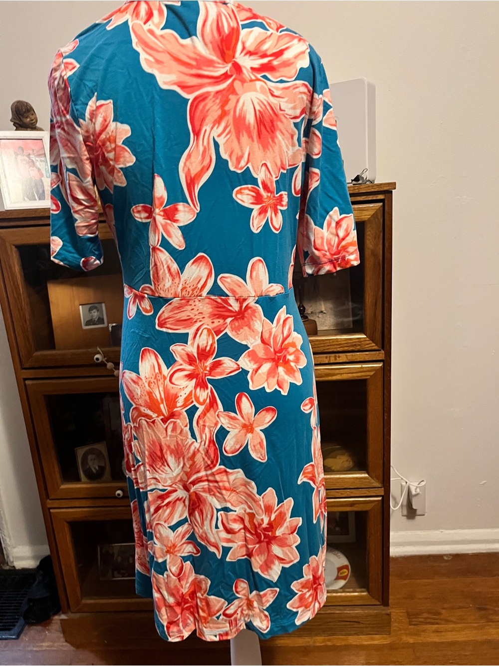 Heyton Floral Cotton Wrap Dress Size Medium NWOT - Picture 6 of 7